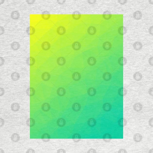 Yellow to Caribbean Green Minimal Geometric Gradient Design by love-fi